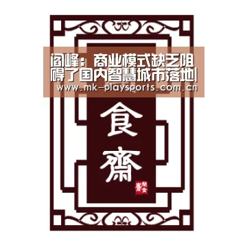 阎峰:商业模式缺乏阻碍了国内智慧城市落地|MK体育下载(图3) 阎峰:商业模式缺乏阻碍了国内智慧城市落地|MK体育下载(图3)